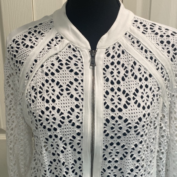 Ruby Rd laser cut jacket - Picture 2 of 5